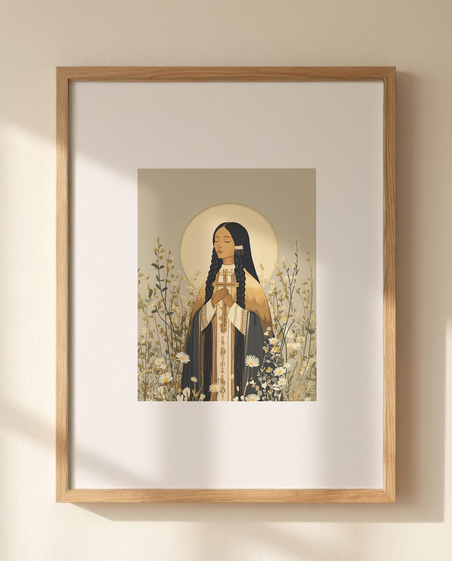 Saint Kateri Tekakwitha Portrait print