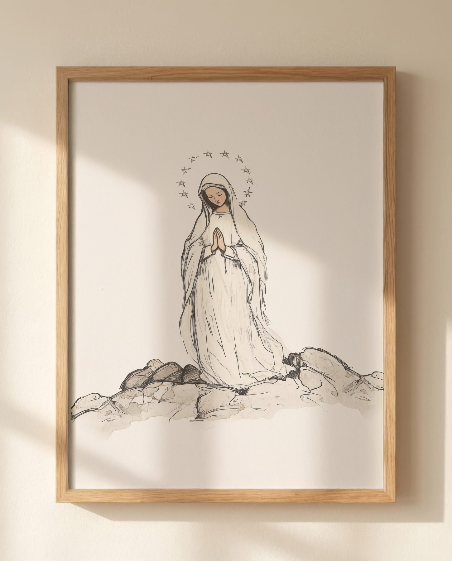 Our Lady of Lourdes Apparition print