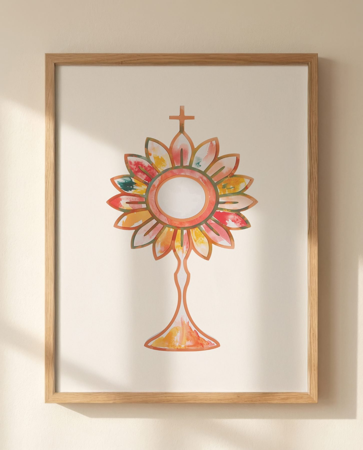 Eucharistic Adoration Monstrance print